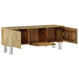 ZNTS TV Cabinet Solid Mango Wood 118x30x45 cm 246972