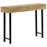 ZNTS Console Table Solid Mango Wood 102x30x79 cm 246977