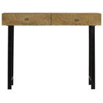ZNTS Console Table Solid Mango Wood 102x30x79 cm 246977
