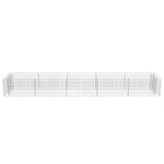 ZNTS Gabion Raised Bed Galvanised Steel 450x90x50 cm 143553