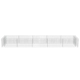 ZNTS Gabion Raised Bed Galvanised Steel 450x90x50 cm 143553