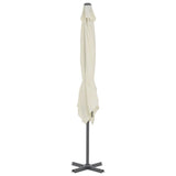 ZNTS Cantilever Umbrella with Aluminium Pole 250x250 cm Sand 44616