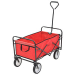 ZNTS Folding Hand Trolley Steel Red 143778