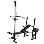 ZNTS Workout Bench with Weight Rack, Barbell and Dumbbell Set 90 kg 275370