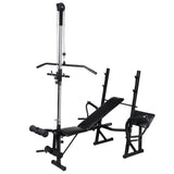 ZNTS Workout Bench with Weight Rack, Barbell and Dumbbell Set 90 kg 275370