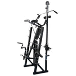 ZNTS Workout Bench with Weight Rack, Barbell and Dumbbell Set 90 kg 275370