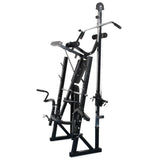 ZNTS Workout Bench with Weight Rack, Barbell and Dumbbell Set 90 kg 275370