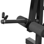 ZNTS Workout Bench with Weight Rack, Barbell and Dumbbell Set 90 kg 275370