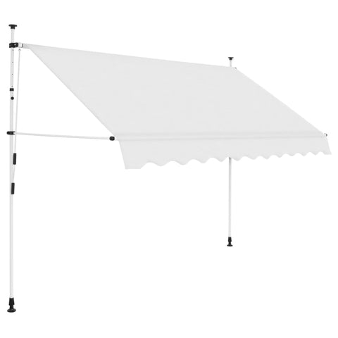 ZNTS Manual Retractable Awning 300 cm Cream 143696