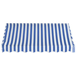 ZNTS Bistro Awning 200x120 cm Blue and White 143721