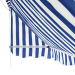ZNTS Bistro Awning 200x120 cm Blue and White 143721