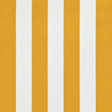 ZNTS Retractable Awning 350x150 cm Yellow and White 143756
