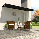 ZNTS Retractable Awning 400x150 cm Anthracite 143763