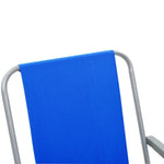 ZNTS Folding Camping Chairs 2 pcs 52x59x80cm Blue 44383