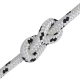 ZNTS Braided Boat Rope Polyester 8 mm 250 m White 143791