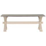 ZNTS Coffee Table with Zinc Top 110x60x40 cm Solid Mango Wood 247119