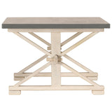 ZNTS Coffee Table with Zinc Top 110x60x40 cm Solid Mango Wood 247119