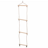 ZNTS Swing Seat with Rope Ladder and Climbing Stones Blue PE 91695