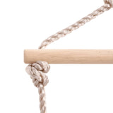 ZNTS Swing Seat with Rope Ladder and Climbing Stones Blue PE 91695