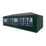 ZNTS Party Tent 3x9 m Green 45105