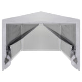 ZNTS Party Tent with 4 Mesh Sidewalls 4x3 m 45109