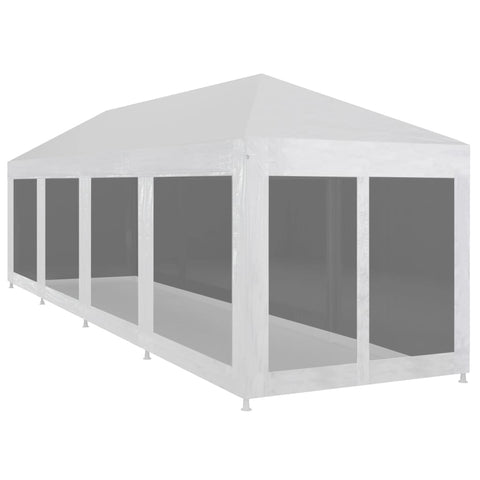 ZNTS Party Tent with 10 Mesh Sidewalls 12x3 m 45112