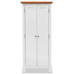 ZNTS Media Storage Cabinet 50x22x122 cm Solid Oak Wood 247054