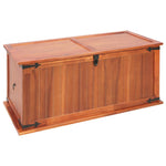 ZNTS Storage Chests 3 pcs Solid Acacia Wood 247243