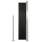 ZNTS Retractable Side Awning 140 x 300 cm Black 45353