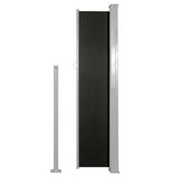 ZNTS Retractable Side Awning 140 x 300 cm Black 45353