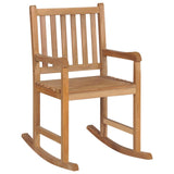 ZNTS Rocking Chair Solid Teak Wood 44992