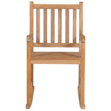 ZNTS Rocking Chair Solid Teak Wood 44992