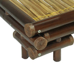 ZNTS Bed Frame Dark Brown Bamboo 160x200 cm 247294