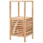 ZNTS Bathroom Storage Cabinet Solid Walnut Wood 39.5x35.5x86 cm 247098