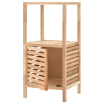 ZNTS Bathroom Storage Cabinet Solid Walnut Wood 39.5x35.5x86 cm 247098