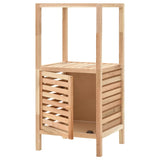 ZNTS Bathroom Storage Cabinet Solid Walnut Wood 39.5x35.5x86 cm 247098