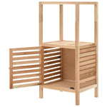ZNTS Bathroom Storage Cabinet Solid Walnut Wood 39.5x35.5x86 cm 247098