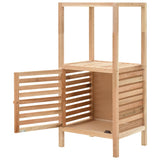ZNTS Bathroom Storage Cabinet Solid Walnut Wood 39.5x35.5x86 cm 247098