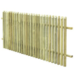 ZNTS Garden Fence Impregnated Pinewood 170x75 cm 45143