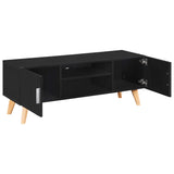 ZNTS TV Cabinet Black 120x40x46 cm MDF 247308