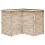ZNTS Garden Raised Bed 100x100x80 cm Solid Pinewood 45177