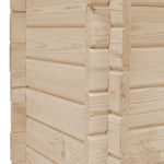ZNTS Garden Raised Bed 100x100x80 cm Solid Pinewood 45177