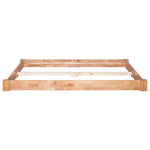ZNTS Bed Frame Solid Oak Wood 160x200 cm 247259