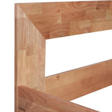 ZNTS Bed Frame Solid Oak Wood 160x200 cm 247262