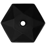ZNTS Wash Basin 41x36.5x12 cm Ceramic Black 143914