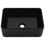 ZNTS Wash Basin 40x30x13 cm Ceramic Black 143920