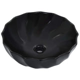 ZNTS Wash Basin 46x17 cm Ceramic Black 143922