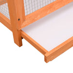 ZNTS Bird Cage Solid Pine & Fir Wood 125.5x59.5x164 cm 170638