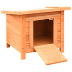ZNTS Cat House Solid Pine & Fir Wood 50x46x43.5 cm 170640