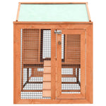 ZNTS Rabbit Hutch Solid Pine & Fir Wood 310x70x87 cm 170642